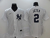 Yankees 2 Derek Jeter White 2020 Nike Cool Base Jersey,baseball caps,new era cap wholesale,wholesale hats